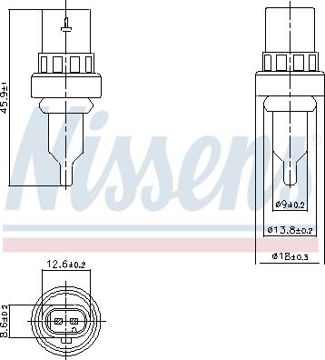 Nissens 207011 - Sensore, Temperatura refrigerante autozon.pro