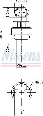 Nissens 207035 - Sensore, Temperatura refrigerante autozon.pro