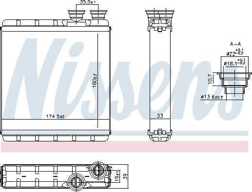 Nissens 707302 - Scambiatore calore, Riscaldamento abitacolo autozon.pro