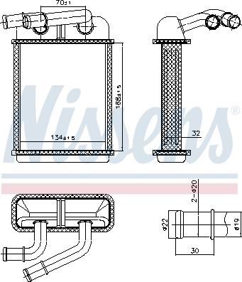 Nissens 707313 - Scambiatore calore, Riscaldamento abitacolo autozon.pro