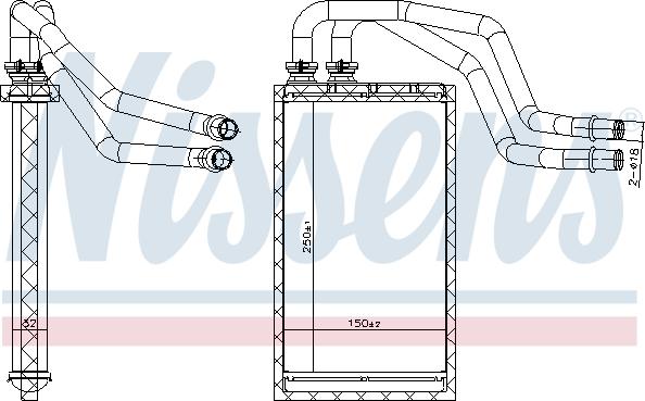 Nissens 707215 - Scambiatore calore, Riscaldamento abitacolo autozon.pro