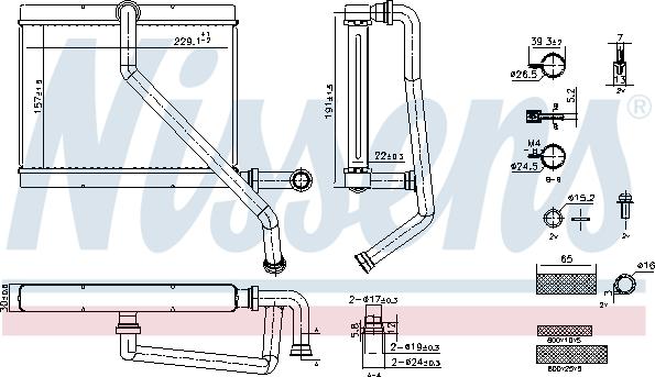 Nissens 707289 - Scambiatore calore, Riscaldamento abitacolo autozon.pro