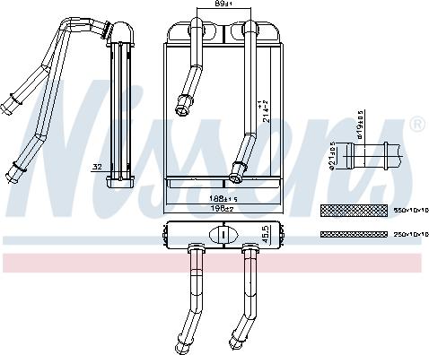 Nissens 707227 - Scambiatore calore, Riscaldamento abitacolo autozon.pro