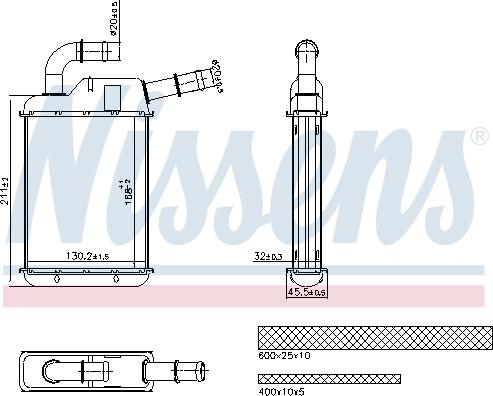 Nissens 707279 - Scambiatore calore, Riscaldamento abitacolo autozon.pro