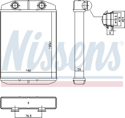 Nissens 71458 - Scambiatore calore, Riscaldamento abitacolo autozon.pro