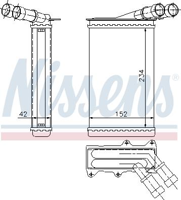 Nissens 71156 - Scambiatore calore, Riscaldamento abitacolo autozon.pro