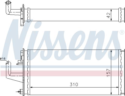 Nissens 71807 - Scambiatore calore, Riscaldamento abitacolo autozon.pro