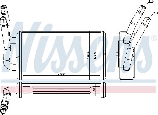 Nissens 71778 - Scambiatore calore, Riscaldamento abitacolo autozon.pro