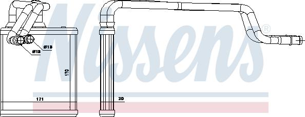 Nissens 71772 - Scambiatore calore, Riscaldamento abitacolo autozon.pro