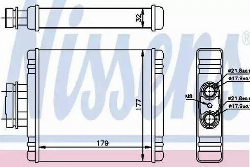 Nissens 73981 - Scambiatore calore, Riscaldamento abitacolo autozon.pro