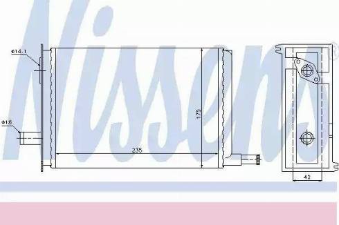 Nissens 73330 - Scambiatore calore, Riscaldamento abitacolo autozon.pro