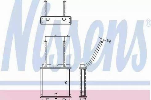 Nissens 72653 - Scambiatore calore, Riscaldamento abitacolo autozon.pro