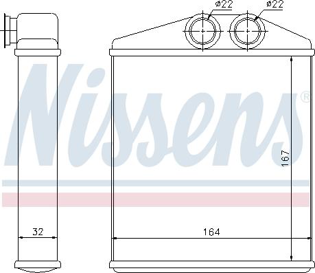 Nissens 72661 - Scambiatore calore, Riscaldamento abitacolo autozon.pro