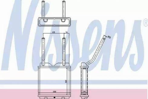 Nissens 72638 - Scambiatore calore, Riscaldamento abitacolo autozon.pro