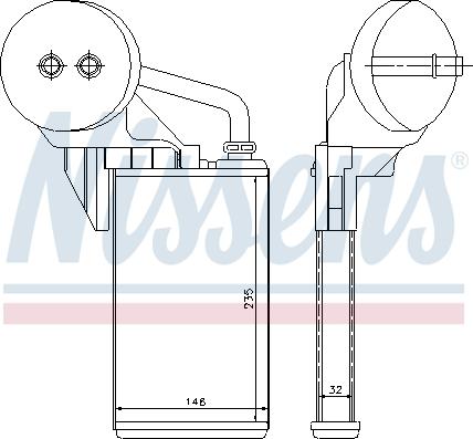 Nissens 72207 - Scambiatore calore, Riscaldamento abitacolo autozon.pro