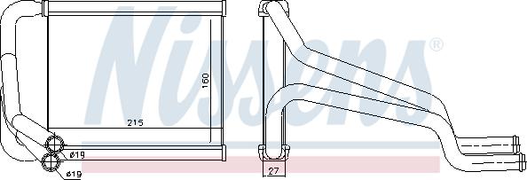 Nissens 77652 - Scambiatore calore, Riscaldamento abitacolo autozon.pro