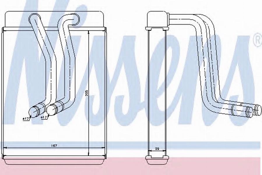 Nissens 77606 - Scambiatore calore, Riscaldamento abitacolo autozon.pro