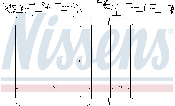 Nissens 77611 - Scambiatore calore, Riscaldamento abitacolo autozon.pro