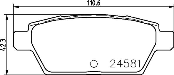 Nisshinbo NP5026 - Kit pastiglie freno, Freno a disco autozon.pro