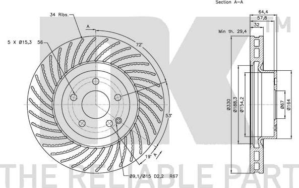 NK 343361 - Discofreno autozon.pro