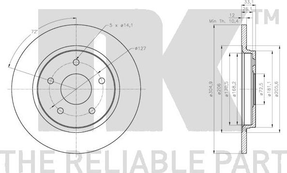 NK 319334 - Discofreno autozon.pro