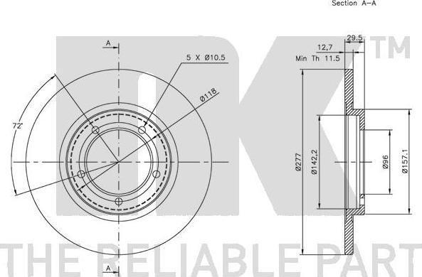 NK 205107 - Discofreno autozon.pro