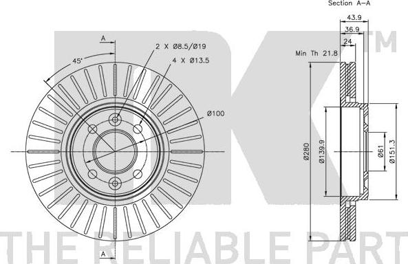 NK 313919 - Discofreno autozon.pro