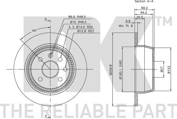 NK 313618 - Discofreno autozon.pro