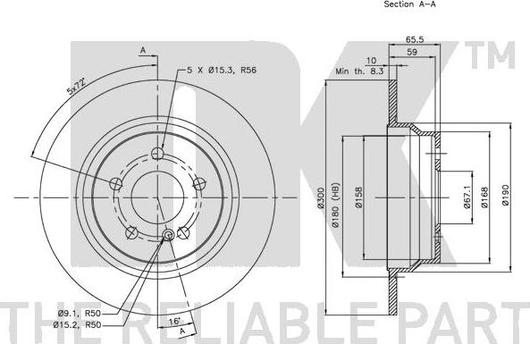 NK 313362 - Discofreno autozon.pro