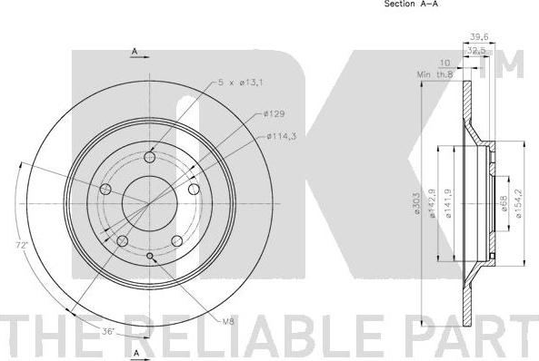 NK 203279 - Discofreno autozon.pro