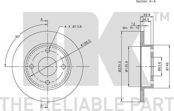 NK 312543 - Discofreno autozon.pro