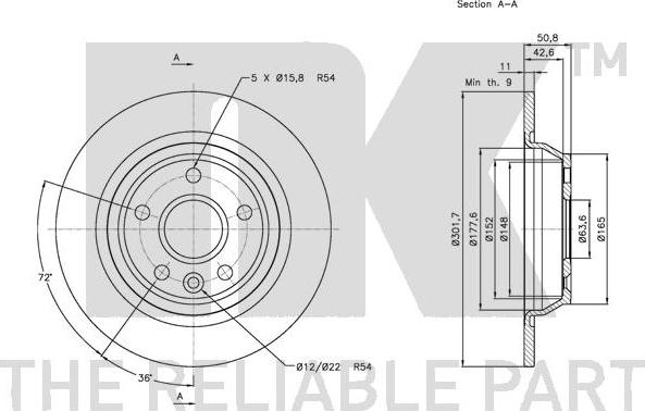 NK 312571 - Discofreno autozon.pro