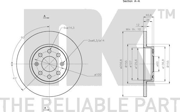 NK 312363 - Discofreno autozon.pro