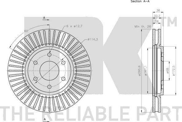 NK 312275 - Discofreno autozon.pro