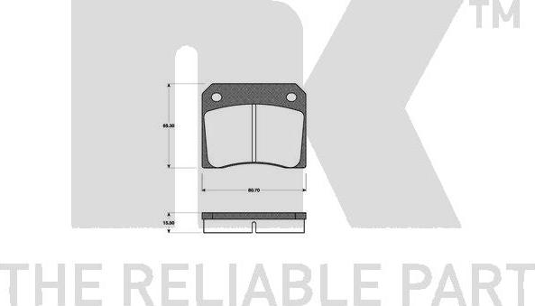 NK 229929 - Kit pastiglie freno, Freno a disco autozon.pro