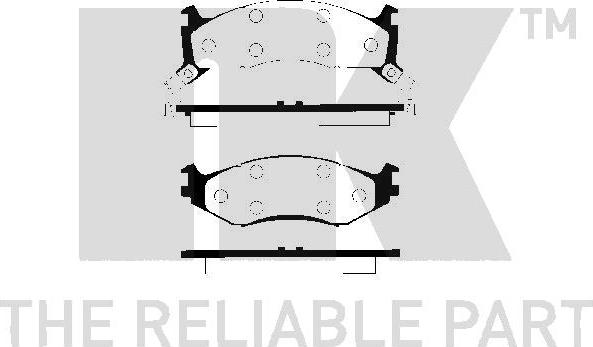 NK 229306 - Kit pastiglie freno, Freno a disco autozon.pro