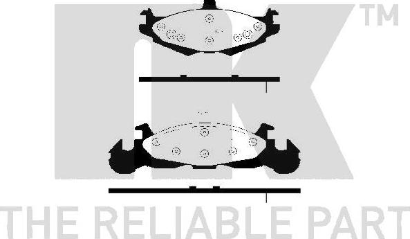 NK 229302 - Kit pastiglie freno, Freno a disco autozon.pro