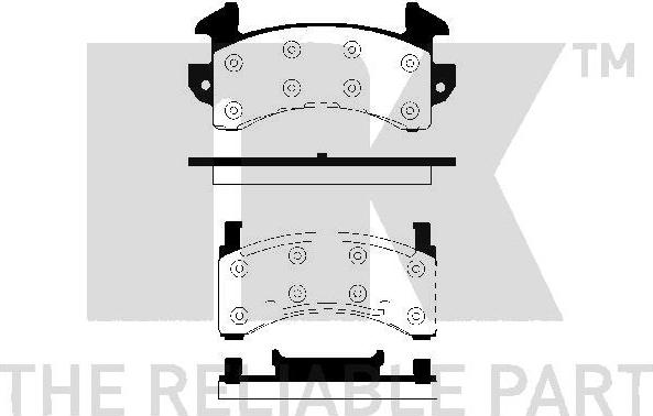 NK 229 201 - Kit pastiglie freno, Freno a disco autozon.pro