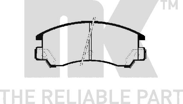 NK 224403 - Kit pastiglie freno, Freno a disco autozon.pro