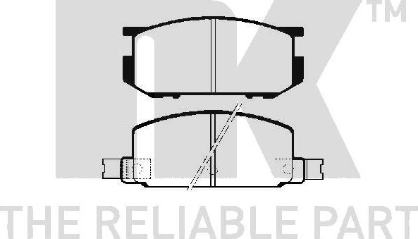 NK 224402 - Kit pastiglie freno, Freno a disco autozon.pro