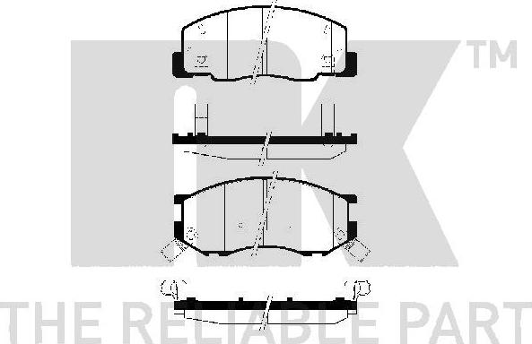 NK 224545 - Kit pastiglie freno, Freno a disco autozon.pro