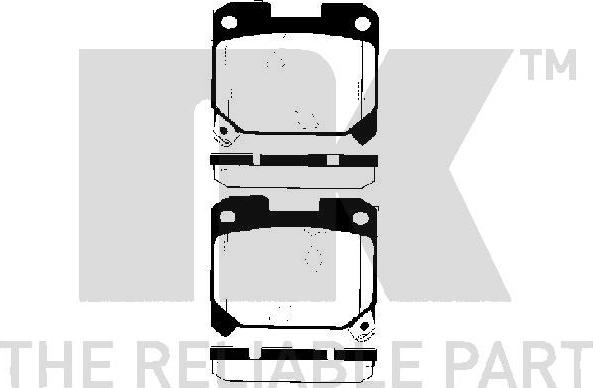 NK 224541 - Kit pastiglie freno, Freno a disco autozon.pro