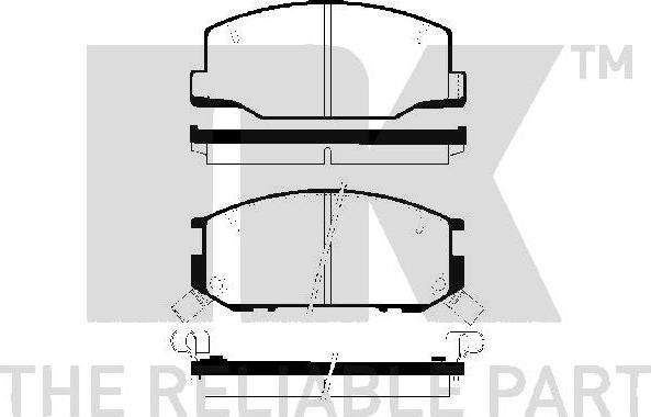 NK 224524 - Kit pastiglie freno, Freno a disco autozon.pro