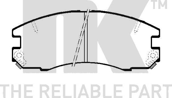 NK 224527 - Kit pastiglie freno, Freno a disco autozon.pro