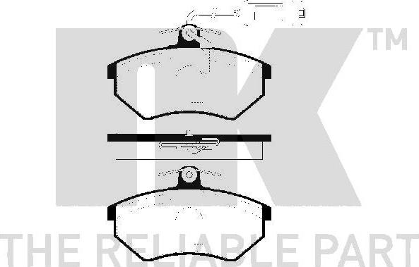 NK 224 741 - Kit pastiglie freno, Freno a disco autozon.pro