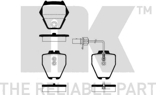 NK 224784 - Kit pastiglie freno, Freno a disco autozon.pro