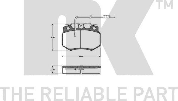 NK 221919 - Kit pastiglie freno, Freno a disco autozon.pro