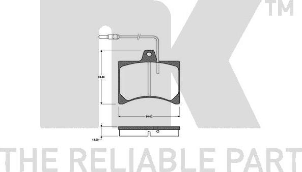 NK 221910 - Kit pastiglie freno, Freno a disco autozon.pro