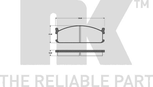 NK 221403 - Kit pastiglie freno, Freno a disco autozon.pro