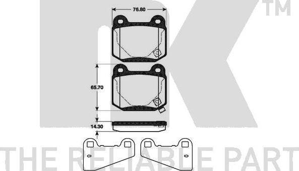 NK 221511 - Kit pastiglie freno, Freno a disco autozon.pro